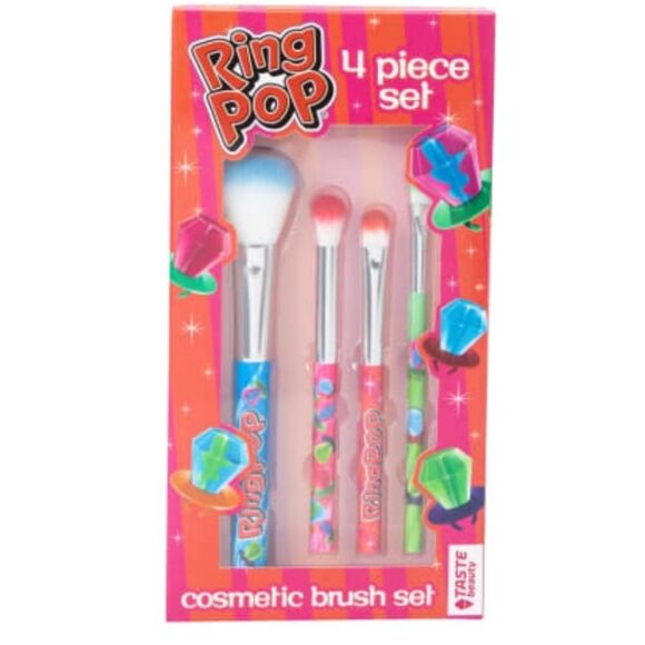 Taste Beauty Ring Pop 4-PC Cosmetic Brush Set - Picture 2 of 5